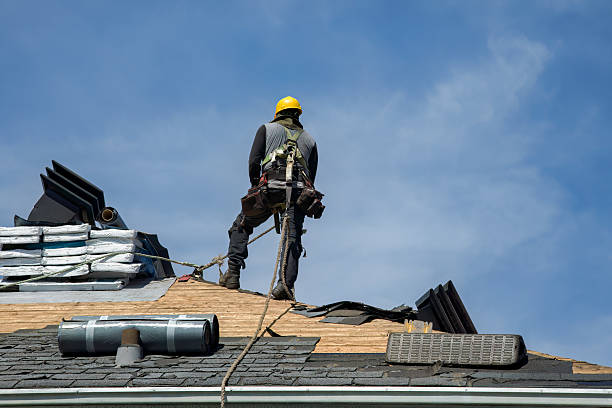 Professional Gutter Installation technician working in Georgetown, MN